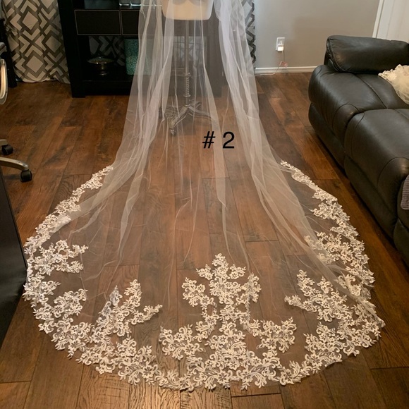 Wedding Veil, Bridal Veil, Tulle Veil, Long Veil - Picture 6 of 8